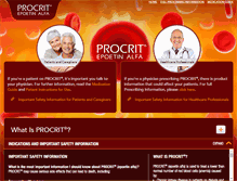 Tablet Screenshot of procrit.com